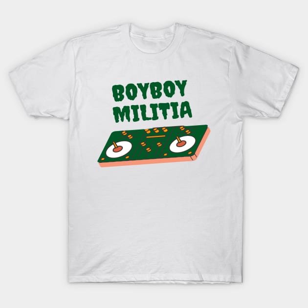 Boyboy Militia - vinyl collection (green & orange) T-Shirt by BoyboyMilitia 